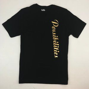 Possibilities, Short Sleeve T-Shirt, Unisex, Black, Size XL, NEW WITH TAG